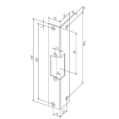 ELEKTRILISE VASTURAUA EFF PLAAT 137 (SO 6) 25x32x180mm