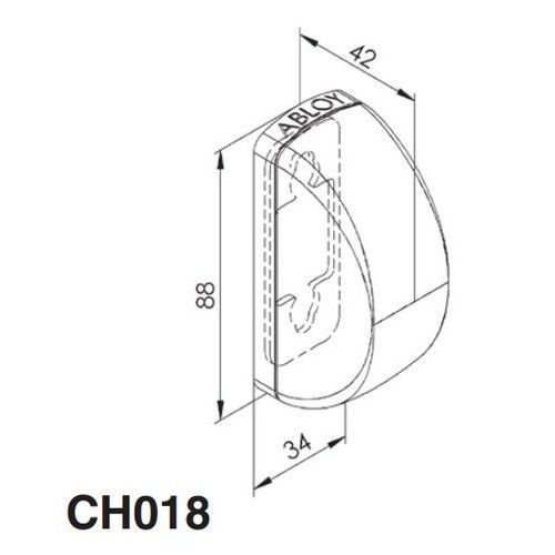 EVAKUATSIOONITEE KOMPLEKT ABLOY CH018 88mm VÄÄNDENUPU ASEMELE