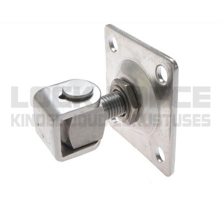 HINGE FOR GATES M16 ADJUSTABLE WITH MOUNTING PLATE