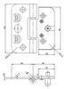 HING ABLOY 110x36 KSS REGULEERITAV ZN (sileuksele)