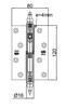 HING AMIG 415 120x80x4 MS/HA VASAK (täismessing harjatud)