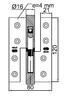HING AMIG 417 120x80x4 MS/HA VASAK (täismessing harjatud)