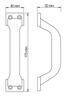 KÄEPIDE OSKAR PLAST MUST 175x40mm