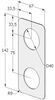 KÜLJEKATTEPLAAT ABLOY 4190 MS MESSING
