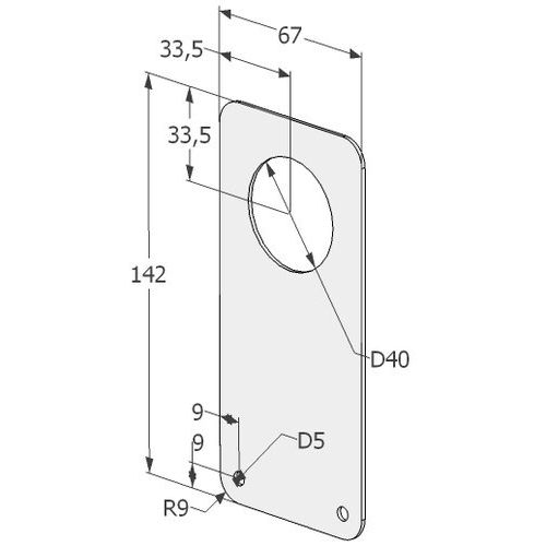 KÜLJEKATTEPLAAT ABLOY 4190 MS MESSING (1-AVA)
