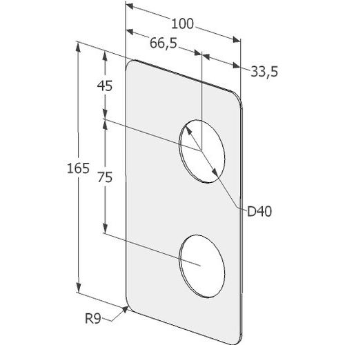 KÜLJEKATTEPLAAT ABLOY 4190 RT ROOSTEVABA TERAS LAI