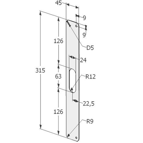 KÜLJEKATTEPLAAT ABLOY 8329