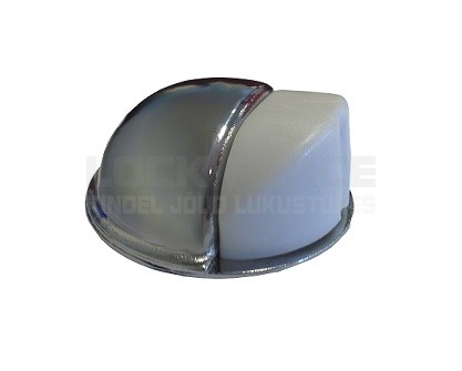 SELF-ADHESIVE DOOR STOP CHROME/WHITE