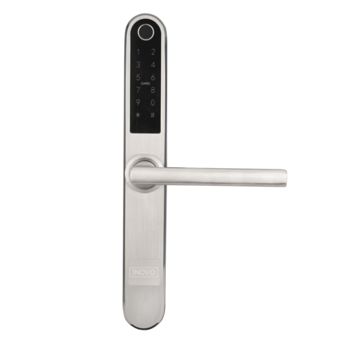 LINGIKOMPLEKT HS31B HÕBEDANE IP65 280x38x25mm (kaart, sõrm, kood, TTLock äpp, võti, töötab 6VDC 4xAAA patarei) Lukukorpus ja patareid ei ole komplektis