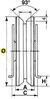 LÜKANDVÄRAVA KANDERULLIK IBFM 388 80mm ALUMINE