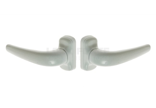DOOR HANDLE WITH SUPPORT, UNIVERSAL WHITE