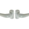 DOOR HANDLE WITH SUPPORT, UNIVERSAL WHITE