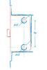 MAGNETLUKK AGB 4101 90/50mm MATT KROOM