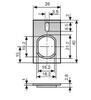MÖÖBLILUKK ABLOY ALUSPLAAT 455328