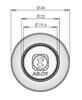 MÖÖBLILUKK ABLOY VEGA OF431C CLASSIC (Ava klaasis 30mm)