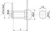 MÖÖBLILUKK IBFM 151 15mm (EURO-LOCKS 0233)