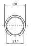MÖÖBLILUKU KAELUS ABLOY CR 413529 (Vega, sisemõõt 21.1)