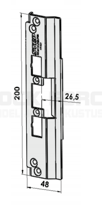 STEP 40 EL. VASTURAUA PAIGALDUSPLAAT SCHÜCO ADS65HD