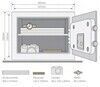 SEIF YALE T Home 25x35x30cm HALL, LED valgusega