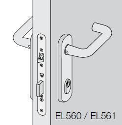 Solenoidlukk ABLOY EL560 55 mm 12-24 VDC