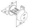SÜDAMIK ABLOY CY001U NOVEL HARJATUD MESSING