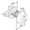 SÜDAMIK ABLOY CY029U NOVEL MATT KROOM