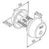 SÜDAMIK ABLOY CY062N PROTEC MATT KROOM