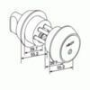 SÜDAMIK ABLOY CY204U NOVEL LÄIKIV MESSING