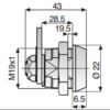 METALLMÖÖBLILUKK ABLOY CL103N/3277 PROTEC (võti eraldub ainult suletud asendis)