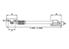 UKSE FIKSAATOR DULIMEX 525T/2 valge 525mm (sisse ja väljapoole avanevale uksele 800 - 1200mm)