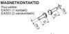 UKSEKONTAKT ABLOY EA503 (Puitustele) d=9,5mm, Cap=9mm (NO/NC; 30V AC/DC, 0,25A; 3Wmax), 3 juhet, Valge