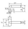 UKSELINK ABLOY  22/0650 PARLAMENT MS/CR/MCR (tugevdatud vedruga, 50-70mm uksele)