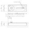 FLOOR SPRING WITH HOLD OPEN 105° FORCE 2 CDA BERGAMO TDJ800HO105-2