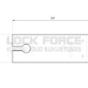 FLOOR SPRING WITH HOLD OPEN 105° FORCE 2 CDA BERGAMO TDJ800HO105-2