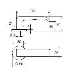Ukselink ABLOY Consul 110/007 MS/CR 40-60 mm