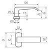 UKSELINK ABLOY 110/0650 CONSUL MS/HA (tugevdatud vedruga, 50-70mm uksele)