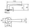 UKSELINK ABLOY 17/001 DOORA MS/HA (kuni 40mm uksele)