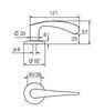 UKSELINK ABLOY 19/002 INTERIA MS/CR (tugevdatud vedruga, 40-60mm uksele)