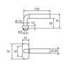 UKSELINK ABLOY 2/0650 PARLAMENT MS/CR (tugevdatud vedruga, 50-70mm uksele)