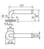 UKSELINK ABLOY 22/007 PARLAMENT MS/CR (tugevdatud vedruga, kuni 40mm uksele)