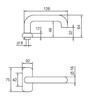 UKSELINK ABLOY 3-16/0650 PRESTO MS/MCR (tugevdatud vedruga, 50-70mm uksele)