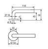 UKSELINK ABLOY 3-16S/007 PRESTO MS/CR (tugevdatud vedruga, kuni 40mm uksele)