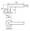 UKSELINK ABLOY 3-19SS/002 INOXI RT (tugevdatud vedruga, 40-60mm uksele)
