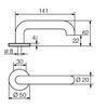 UKSELINK ABLOY 3-20/007 PRESTO AL/AHO (tugevdatud vedruga, 40mm uksele)
