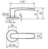 UKSELINK ABLOY 4/004 FORUM ZN/MCR (DIN lukukorpustele, 35-40mm uksele)