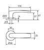 UKSELINK ABLOY 4/007 FORUM MS/CR (tugevdatud vedruga, 40-60mm uksele)