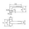 UKSELINK ABLOY 4/0650 FORUM MS/CR (tugevdatud vedruga, 40-70mm uksele)