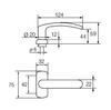 UKSELINK ABLOY 6/0650 POLAR MS/CR (tugevdatud vedruga, 50-70mm uksele)
