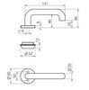 UKSELINK+PIMEKILP ABLOY 3-20/030 PRESTO AL/CR (mootorlukule Abloy EL590; sobib 50-65 mm uksele)