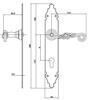 UKSELINK+PLAAT AMIG 102 PZ72 MUST, plaat 280x45mm